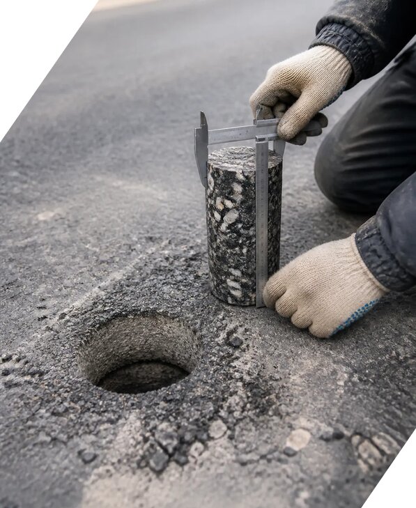 Определение толщины асфальта в Нефтекамске от 5134 р. | ЭкспертизаРоссия
