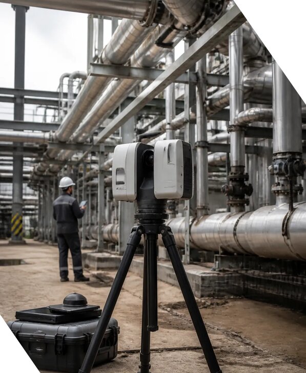 Лазерное сканирование трубопроводов для обследования в Нефтекамске